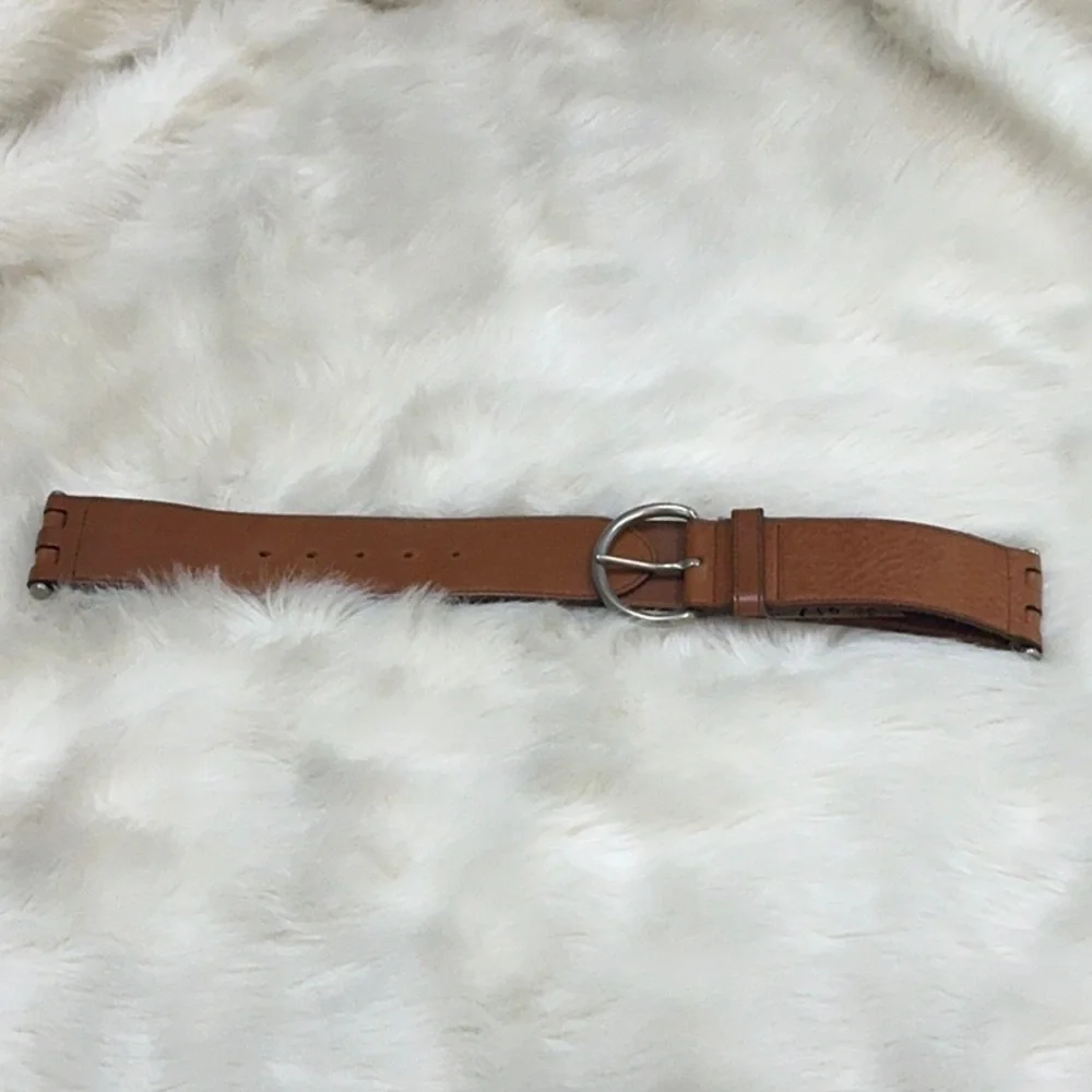 Theory leather belt RARE Italian leather luxury Belt brass handmade Italy‎ S M